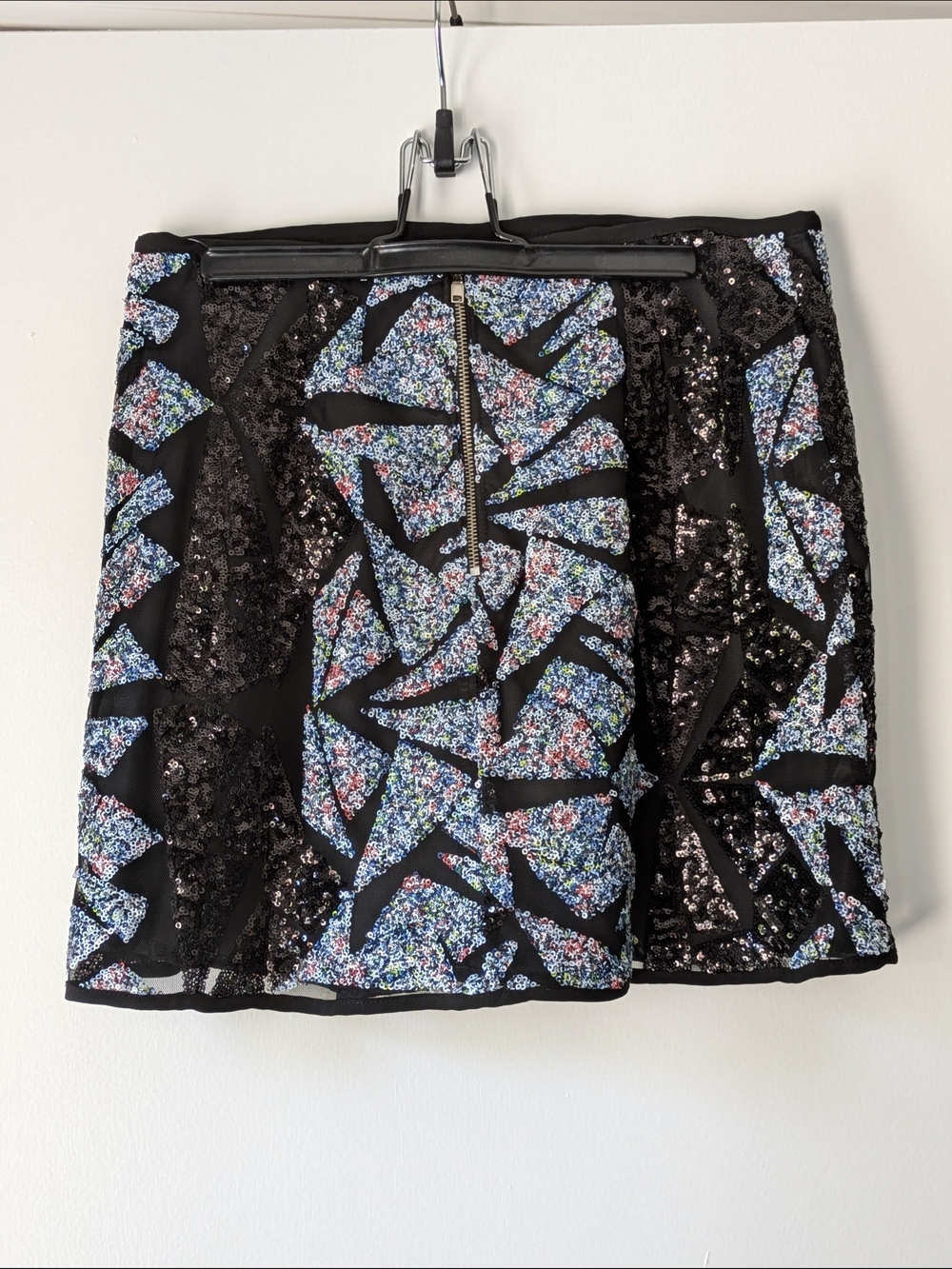 Astr Sequined Mini Skirt Sz M